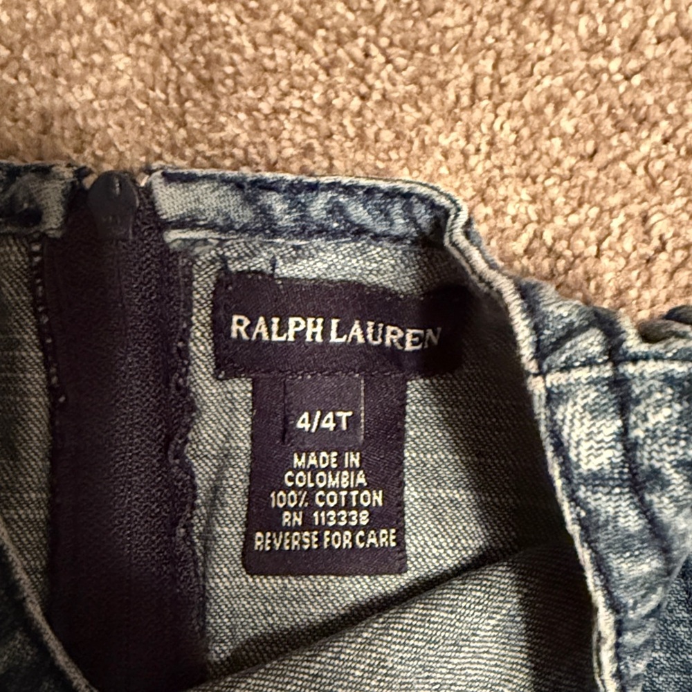 Ralph Lauren Light Blue Denim Dress - Picture 2 of 3